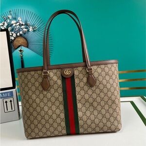 🥝🥝Gucci Ophidia GG medium tote Bag